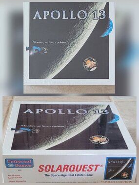 Vintage 1995 SOLARQUEST Apollo 13 Edition Space Age Real Estate Game New Sealed